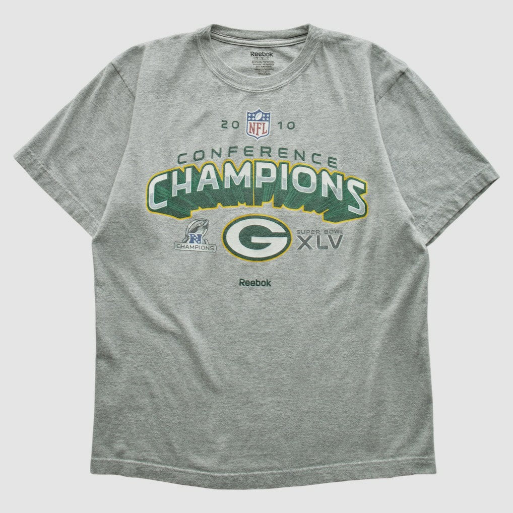 Green Bay Packers Reebok 2010 T-shirt Heather Gray Vintage | Fanatics