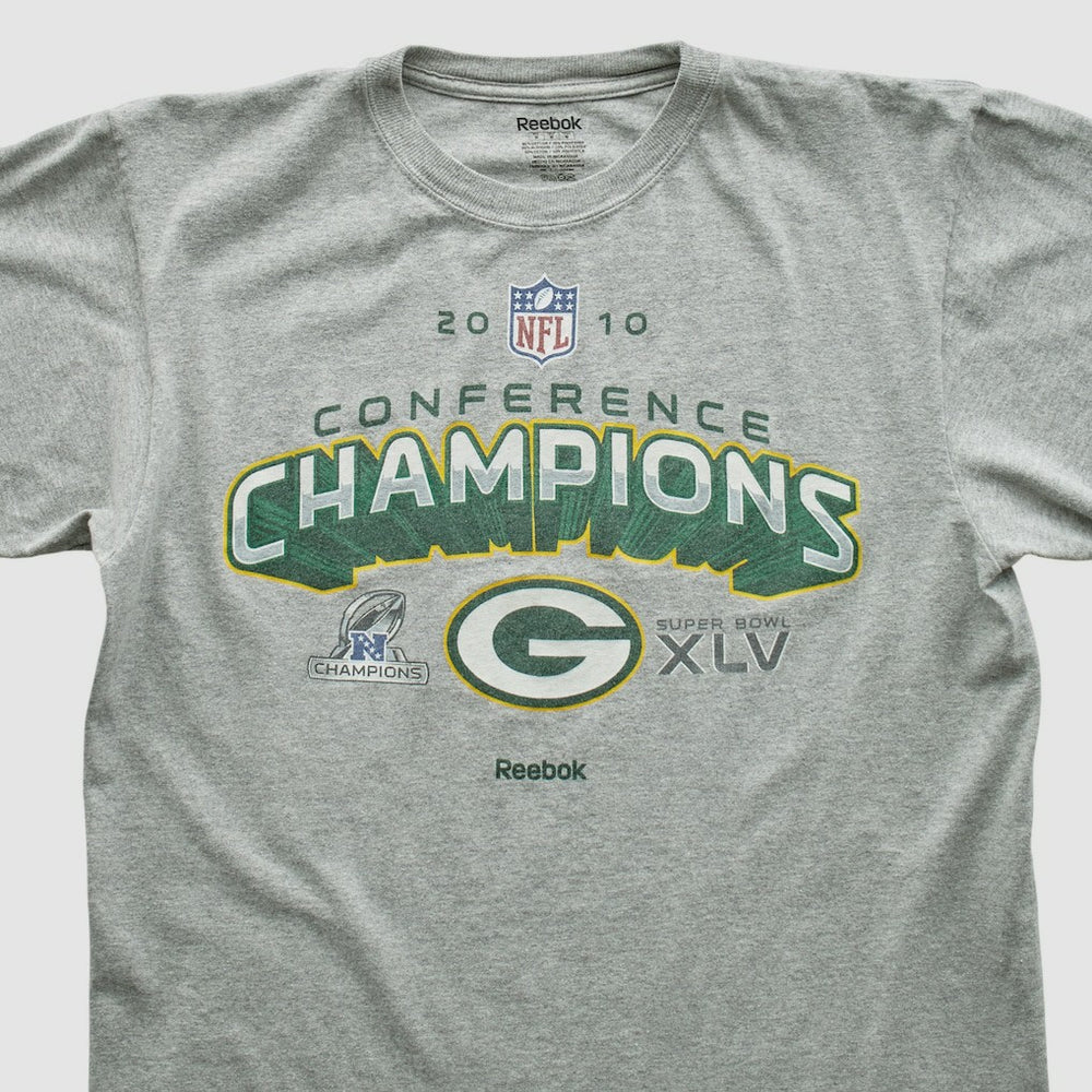Green Bay Packers Reebok 2010 T-shirt Heather Gray Vintage | Fanatics