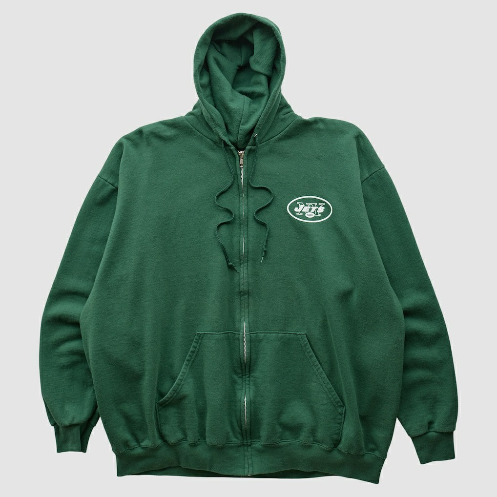 New York Jets NFL 2000s Hooded Full Zip Sweatshirt Green Vintage | Fanatics
