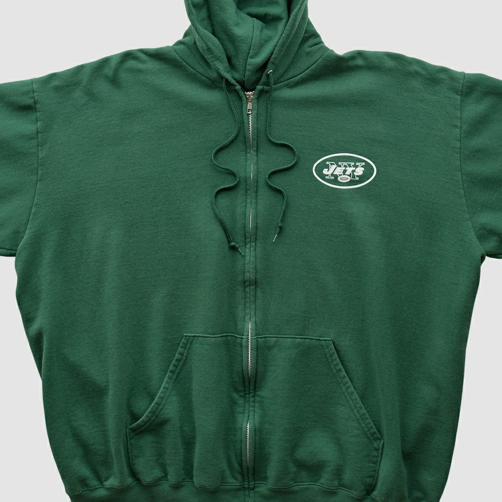 New York Jets NFL 2000s Hooded Full Zip Sweatshirt Green Vintage | Fanatics