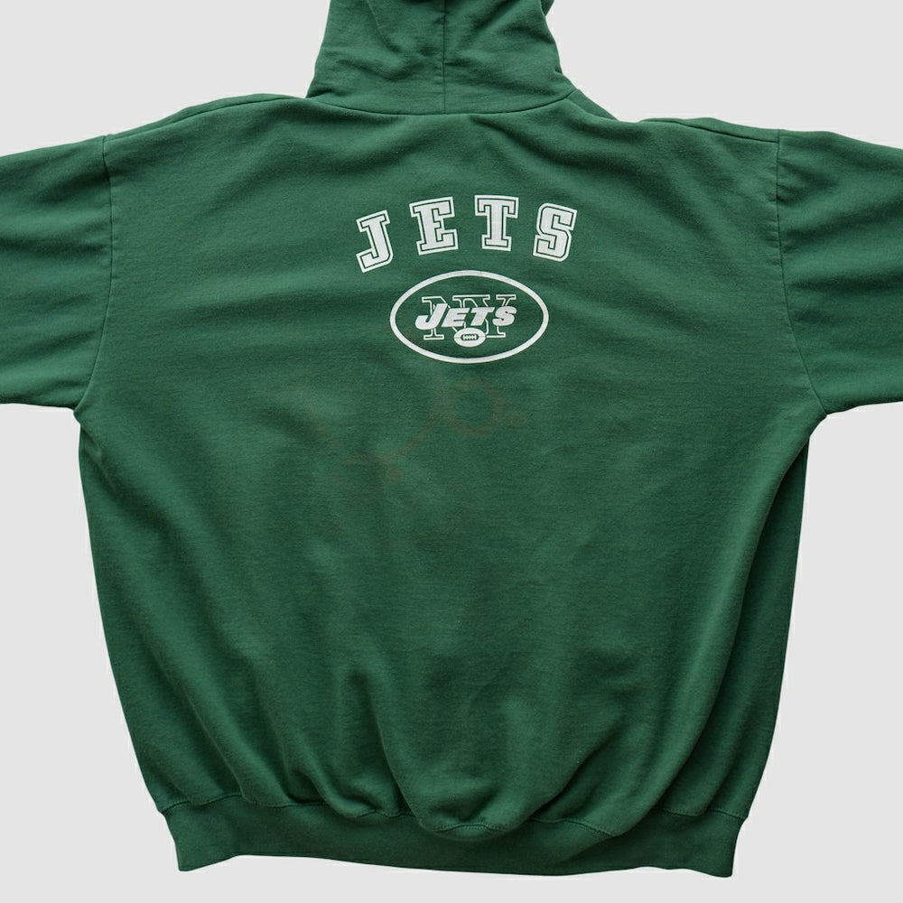 New York Jets NFL 2000s Hooded Full Zip Sweatshirt Green Vintage | Fanatics
