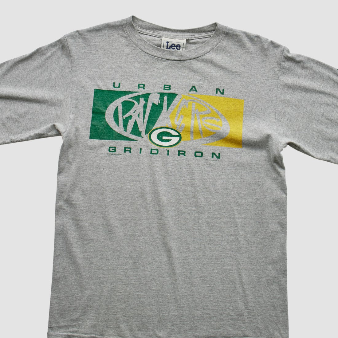 Green Bay Packers Lee Apparel 90s Long Sleeve T-shirt Heather Gray Vintage | Fanatics