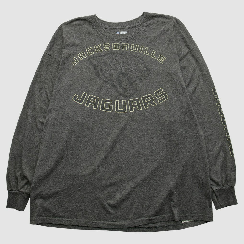 Jacksonville Jaguars NFL 2000s Long Sleeve T-shirt Dark Heather Gray Vintage | Fanatics