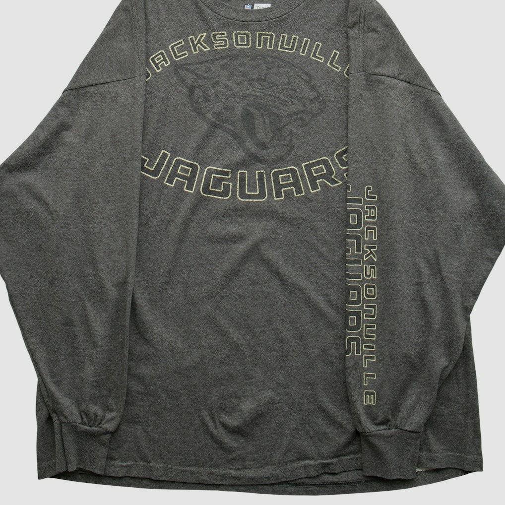Jacksonville Jaguars NFL 2000s Long Sleeve T-shirt Dark Heather Gray Vintage | Fanatics
