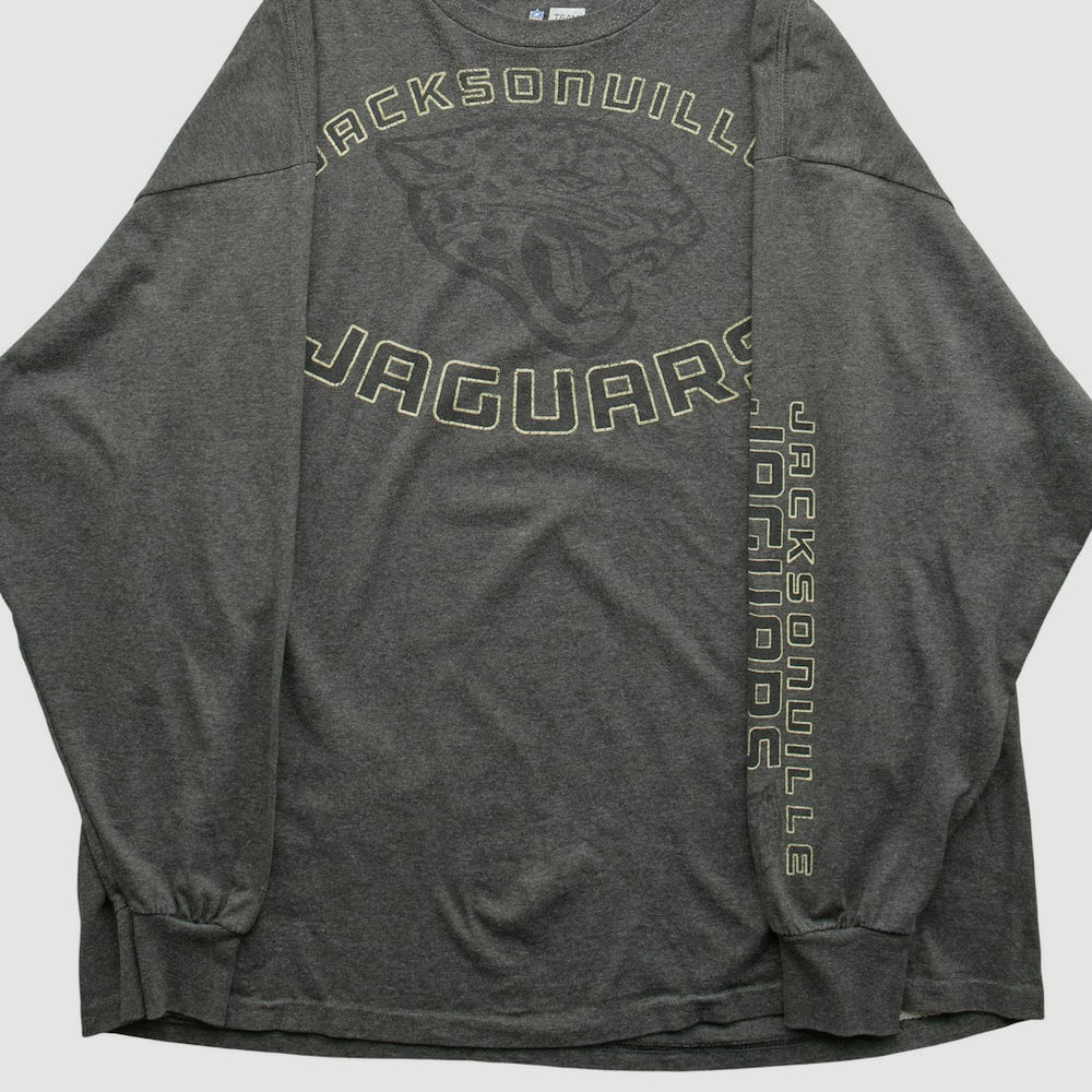 Jacksonville Jaguars NFL 2000s Long Sleeve T-shirt Dark Heather Gray Vintage | Fanatics