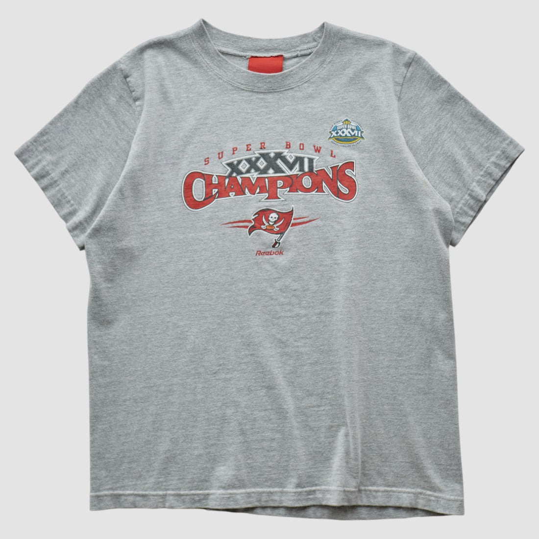 Tampa Bay Buccaneers Reebok 2003 T-shirt Heather Gray Vintage | Fanatics