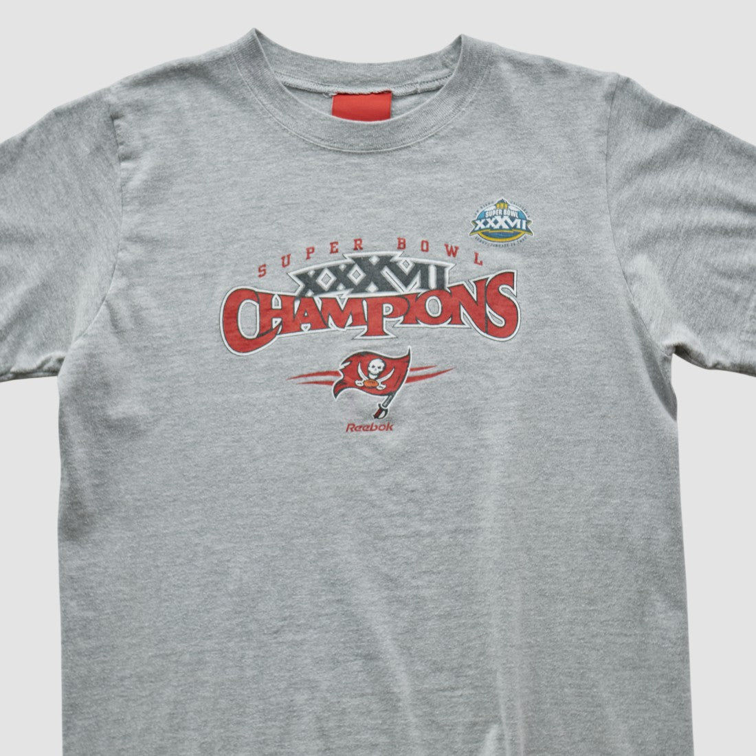 Tampa Bay Buccaneers Reebok 2003 T-shirt Heather Gray Vintage | Fanatics