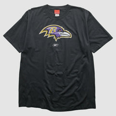 Baltimore Ravens Reebok 2000s T-shirt Black Vintage | Fanatics