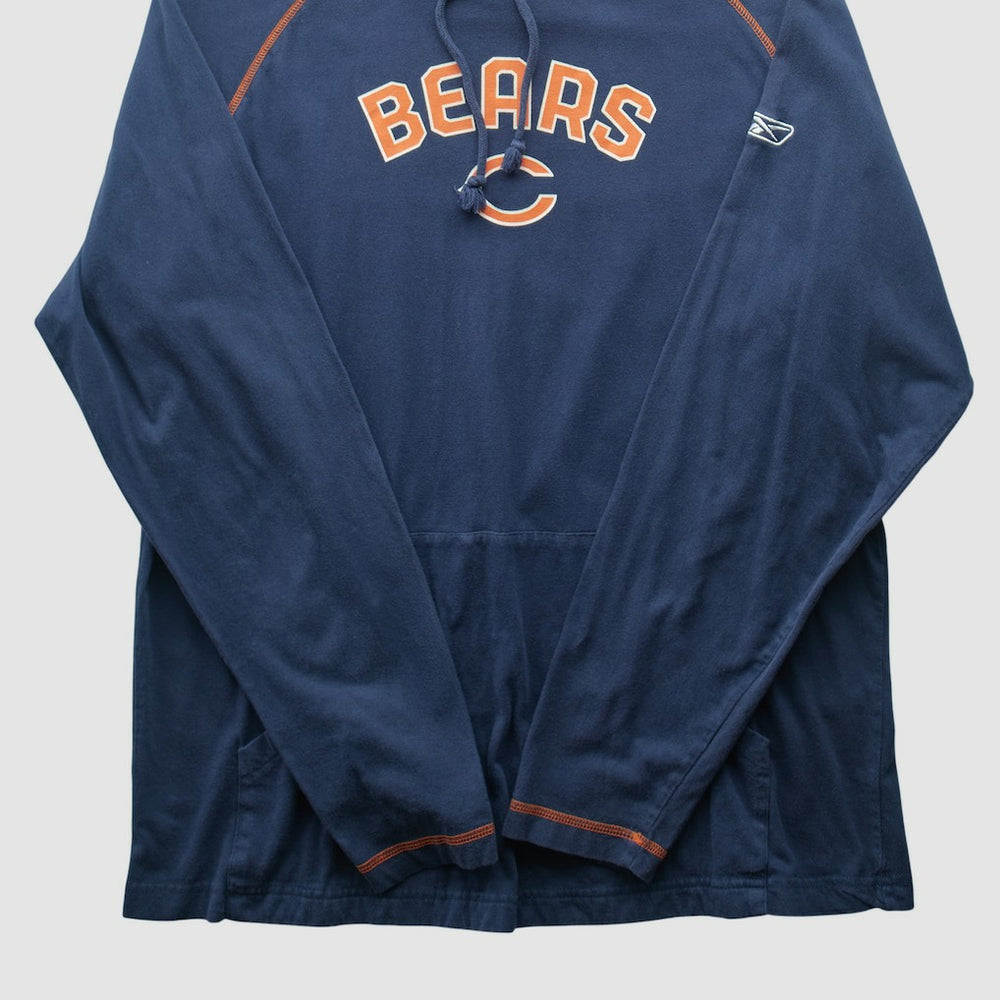 Chicago Bears Reebok 2000s Hooded Pullover Sweatshirt Navy Vintage | Fanatics