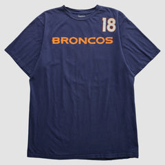Denver Broncos Reebok 2000s T-shirt Navy Vintage | Fanatics