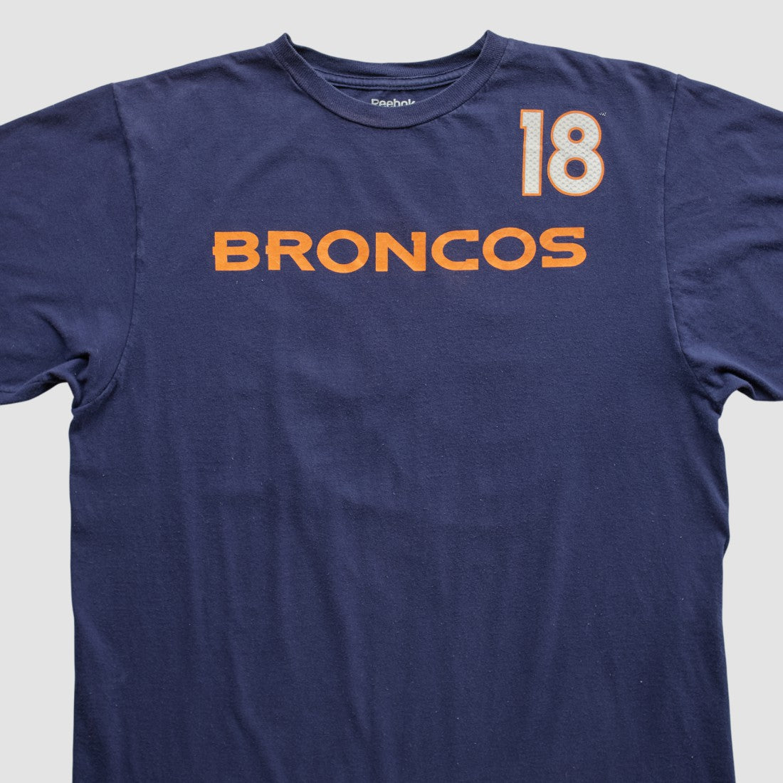 Denver Broncos Reebok 2000s T-shirt Navy Vintage | Fanatics