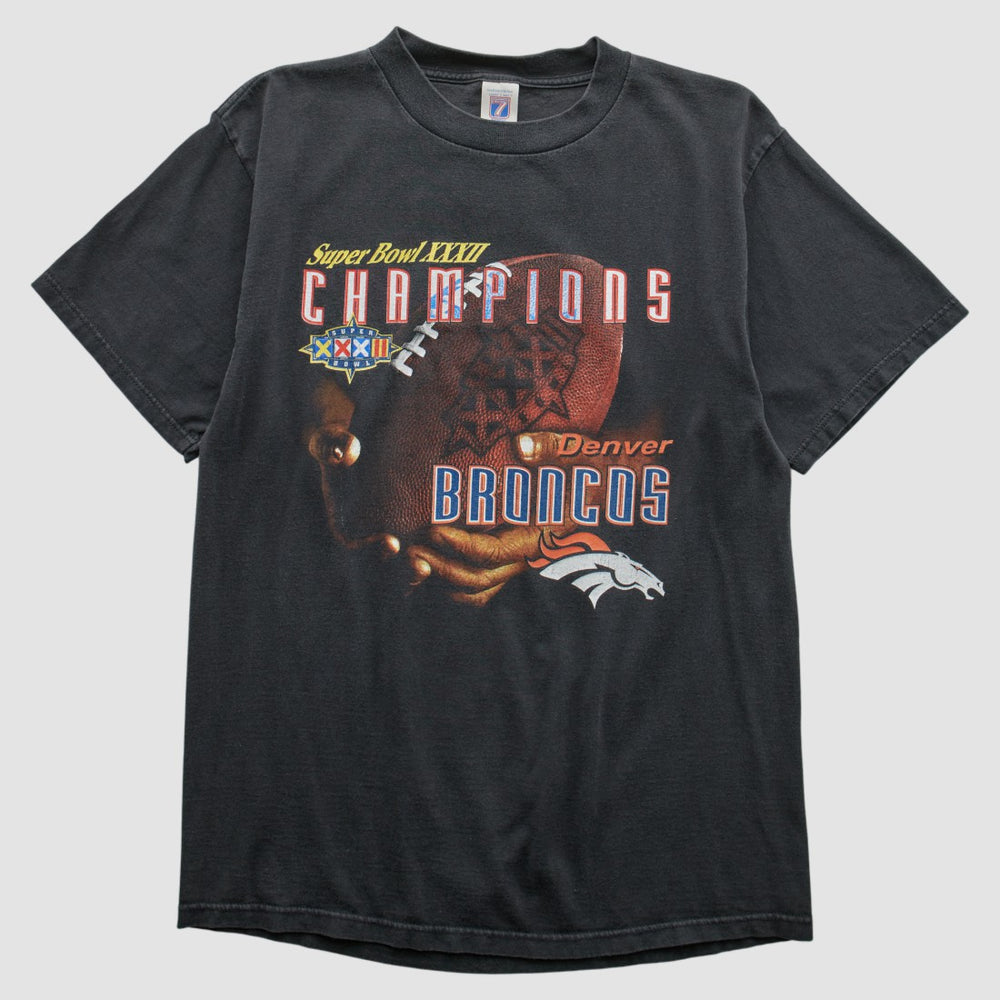 Denver Broncos Logo Athletic 1998 T-shirt Black Vintage | Fanatics