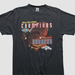 Denver Broncos Logo Athletic 1998 T-shirt Black Vintage | Fanatics