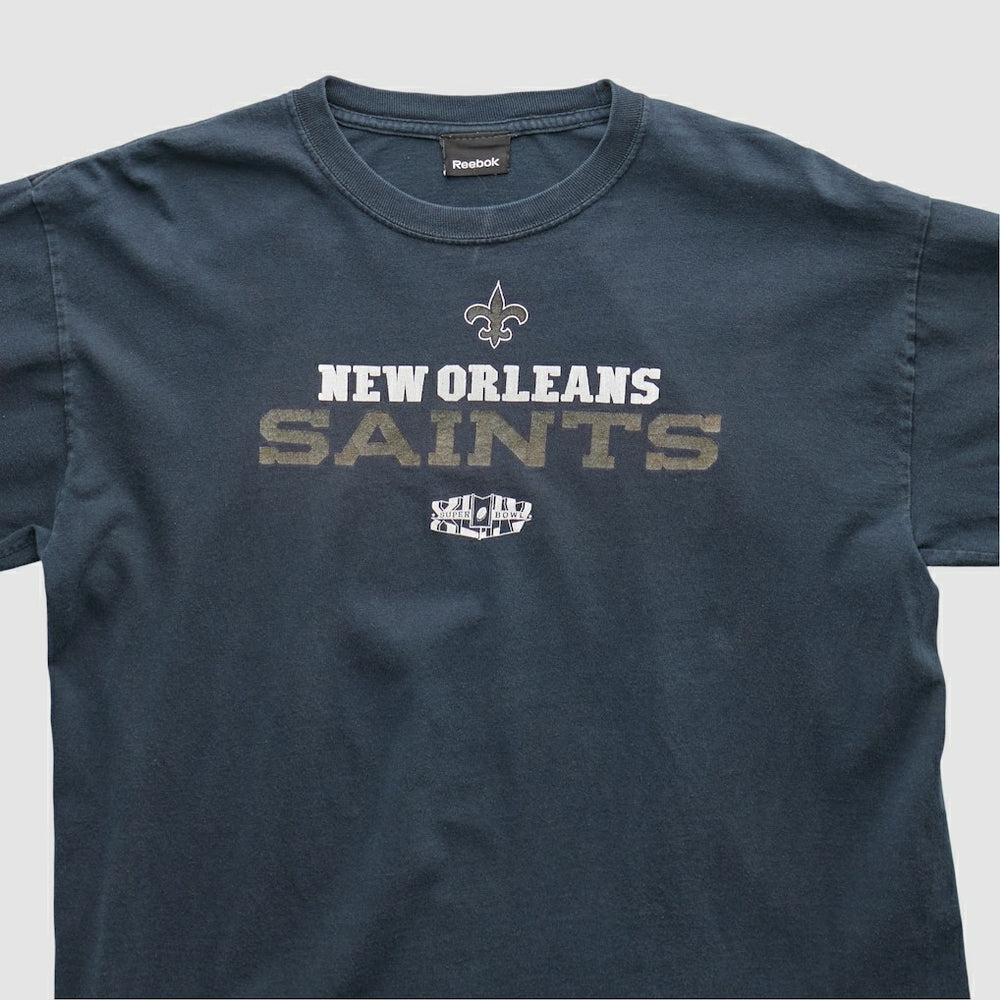 New Orleans Saints Reebok 2010 Long Sleeve T-shirt Navy Vintage | Fanatics