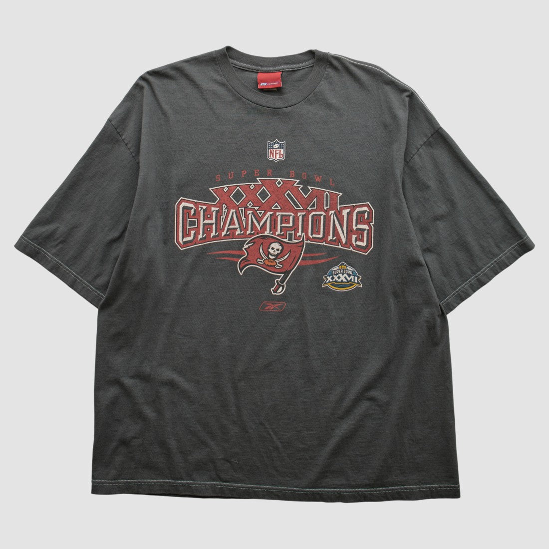 Tampa Bay Buccaneers Reebok 2003 T-shirt Charcoal Vintage | Fanatics