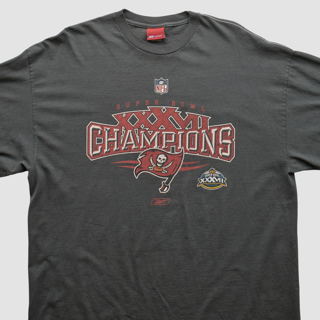 Tampa Bay Buccaneers Reebok 2003 T-shirt Charcoal Vintage | Fanatics