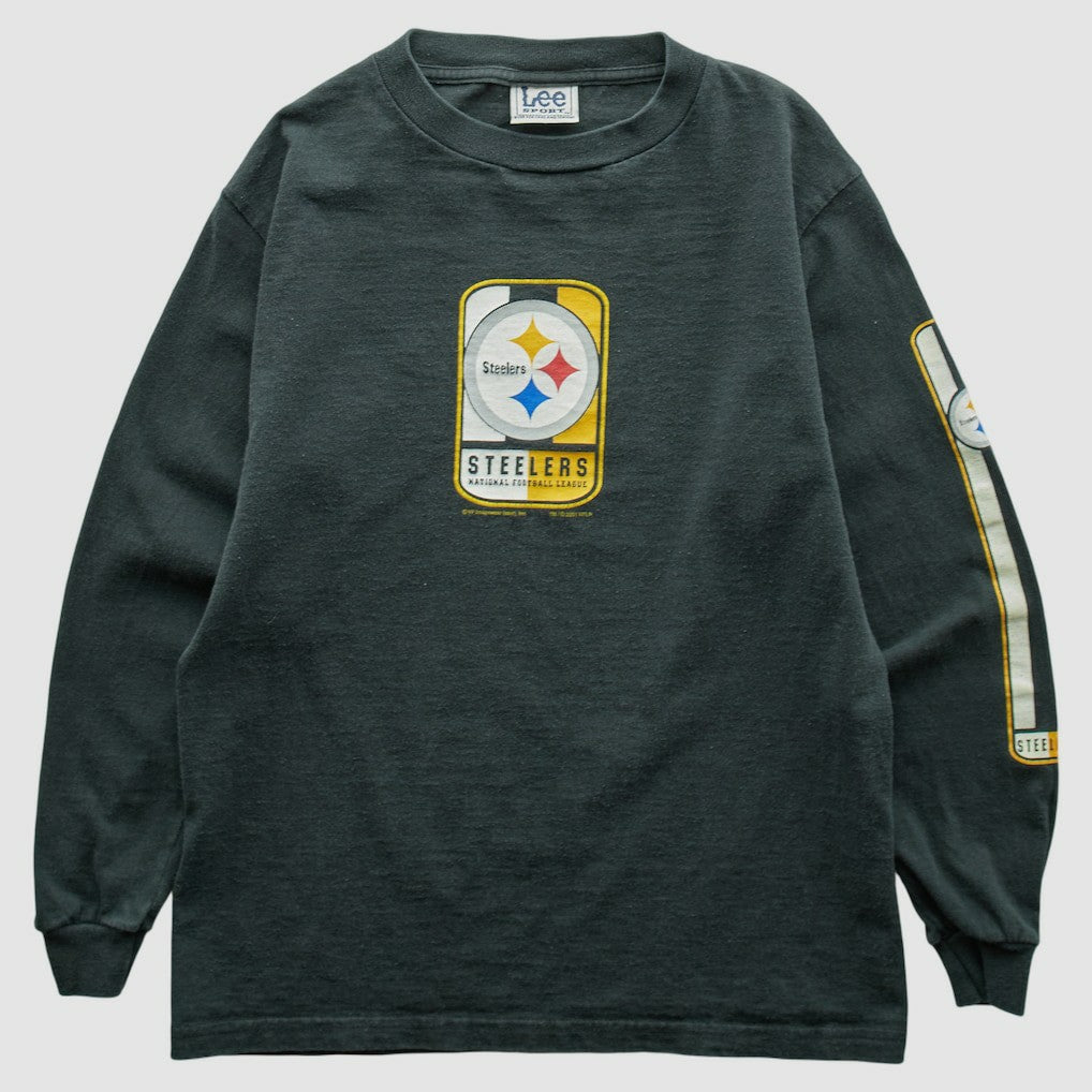Pittsburgh Steelers Lee Apparel 2001 Long Sleeve T-shirt Charcoal Vintage | Fanatics