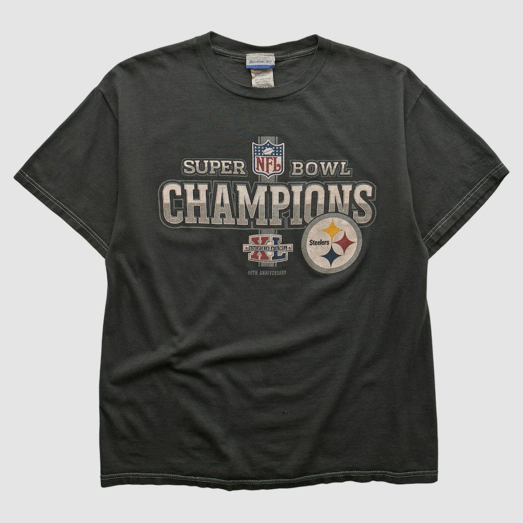 Pittsburgh Steelers Reebok 2006 T-shirt Black Vintage | Fanatics
