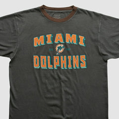 Miami Dolphins Reebok 2000s T-shirt Charcoal Vintage | Fanatics