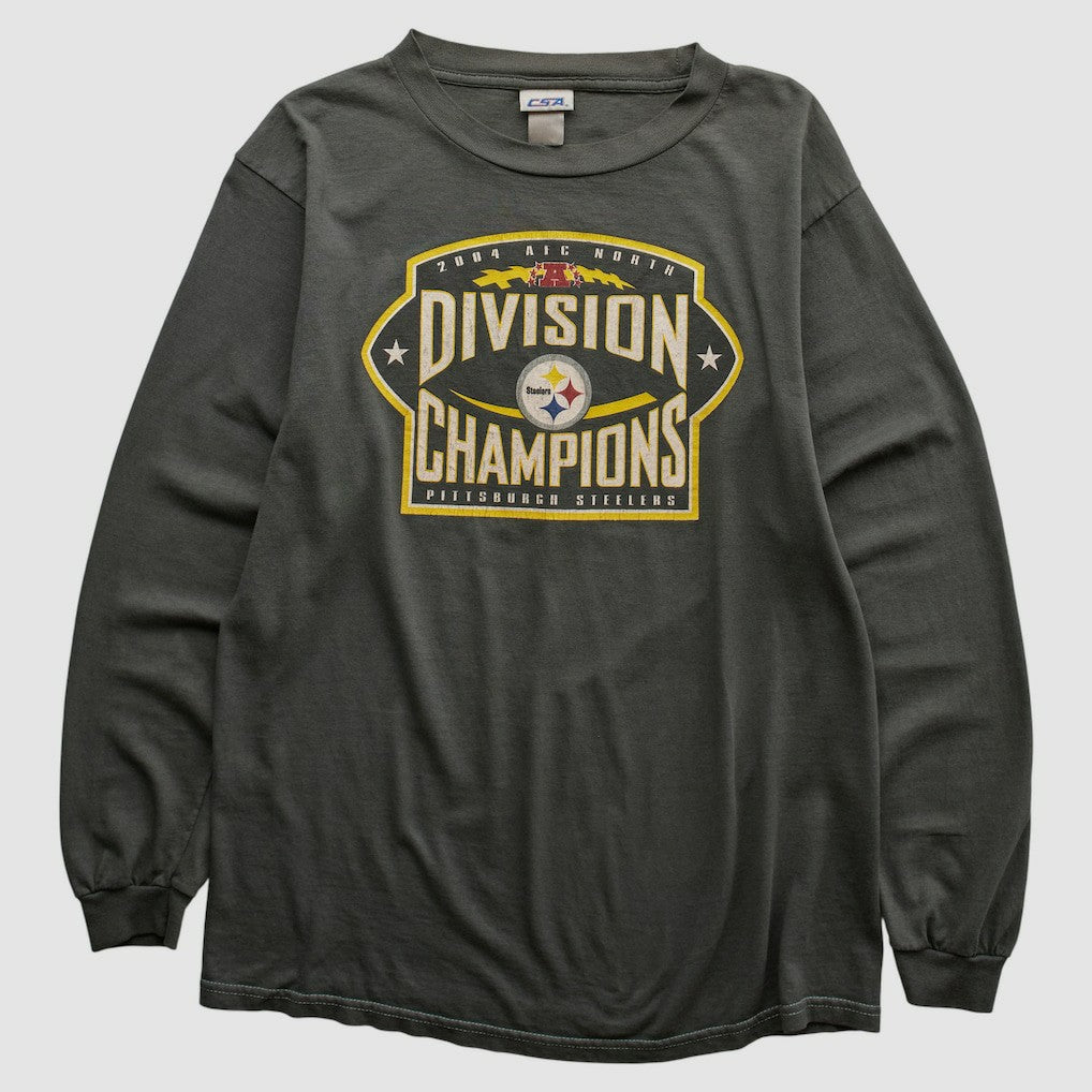 Pittsburgh Steelers CSA 2004 Long Sleeve T-shirt Charcoal Vintage | Fanatics