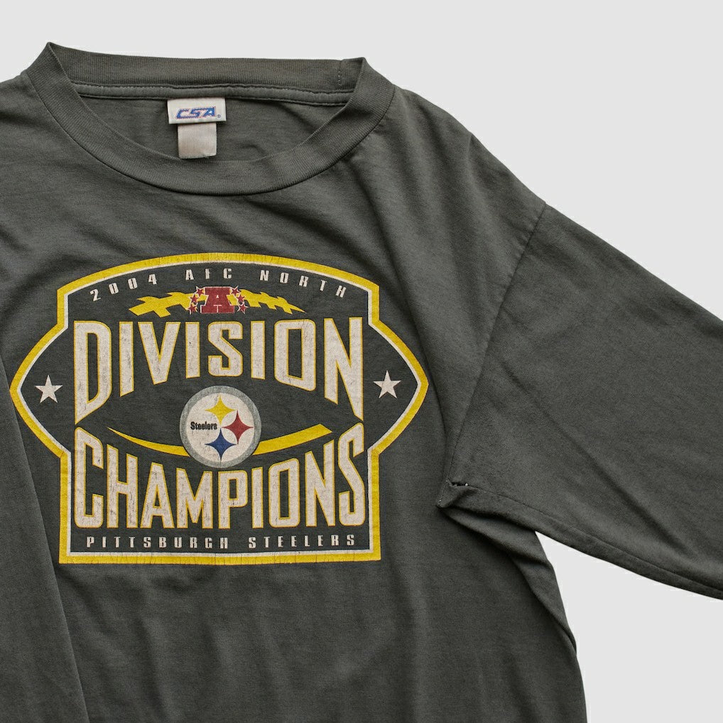 Pittsburgh Steelers CSA 2004 Long Sleeve T-shirt Charcoal Vintage | Fanatics