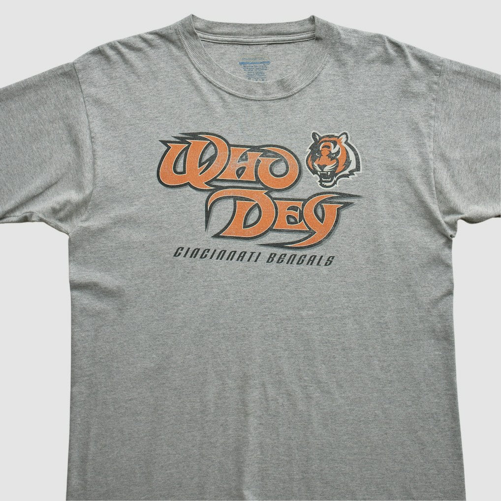 Cincinnati Bengals Reebok 2000s T-shirt Heather Gray Vintage | Fanatics