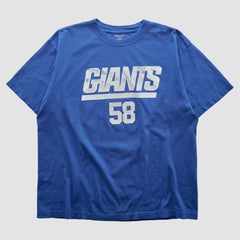 New York Giants Reebok 2000s T-shirt Blue Vintage | Fanatics