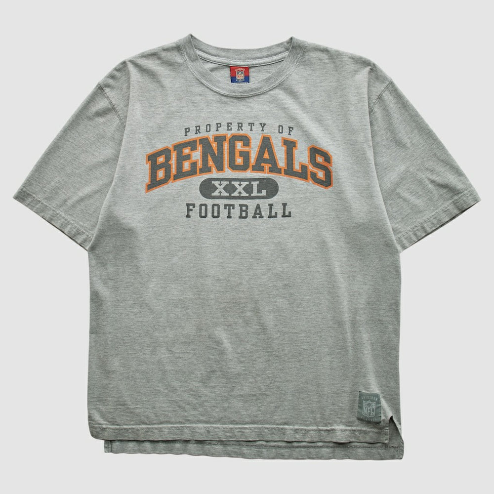 Cincinnati Bengals Reebok 2000s T-shirt Heather Gray Vintage | Fanatics