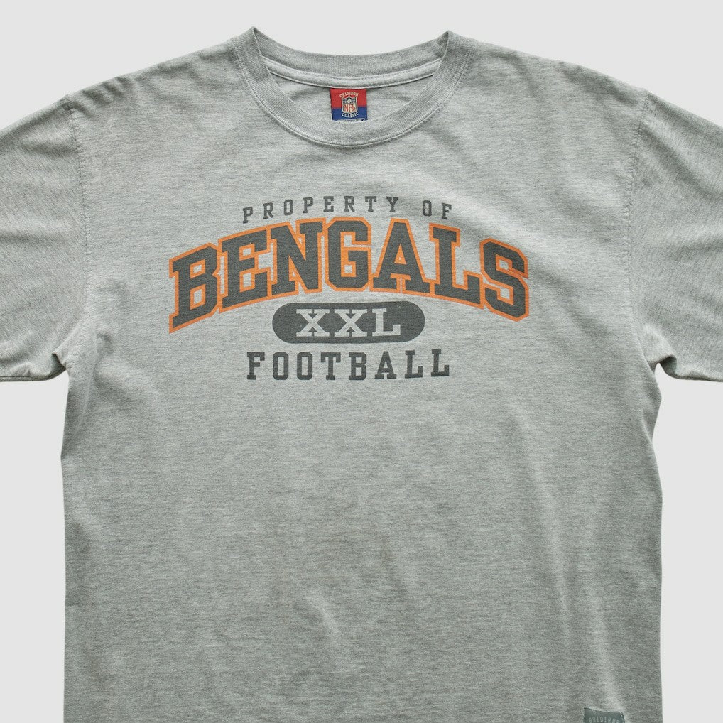 Cincinnati Bengals Reebok 2000s T-shirt Heather Gray Vintage | Fanatics