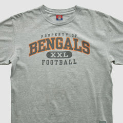 Cincinnati Bengals Reebok 2000s T-shirt Heather Gray Vintage | Fanatics