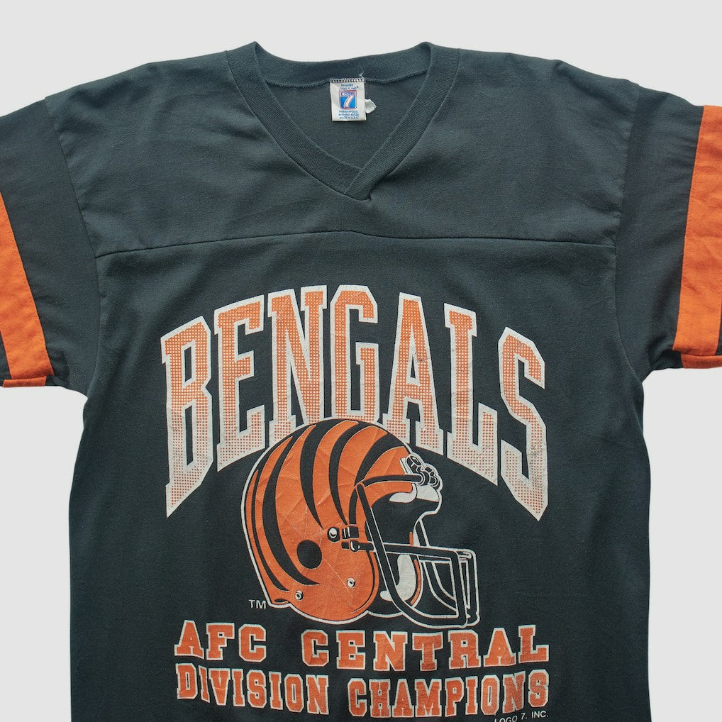 Cincinnati Bengals Logo 7 90s T-shirt Black Vintage | Fanatics