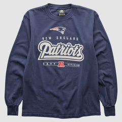 New England Patriots NFL 2010s Long Sleeve T-shirt Navy Vintage | Fanatics