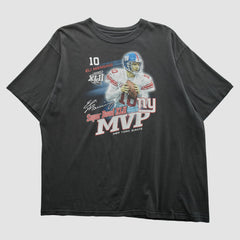 Superbowl XLII MVP Reebok 2008 T-shirt Black Vintage | Fanatics