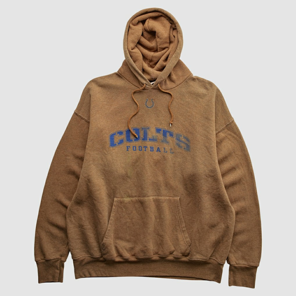 Indianapolis Colts NFL 2000s Hooded Pullover Sweatshirt Brown Vintage | Fanatics