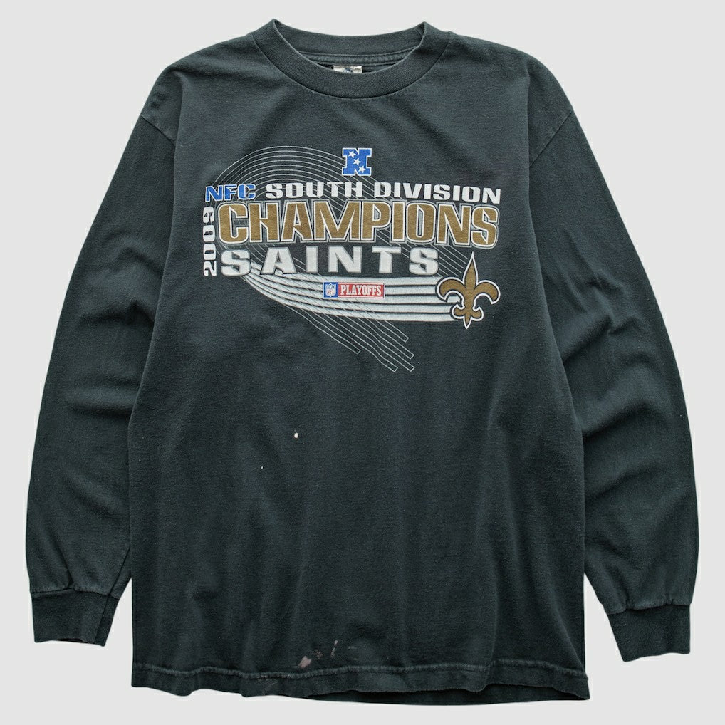 New Orleans Saints Alstyle Apparel 2009 Long Sleeve T-shirt Black Vintage | Fanatics
