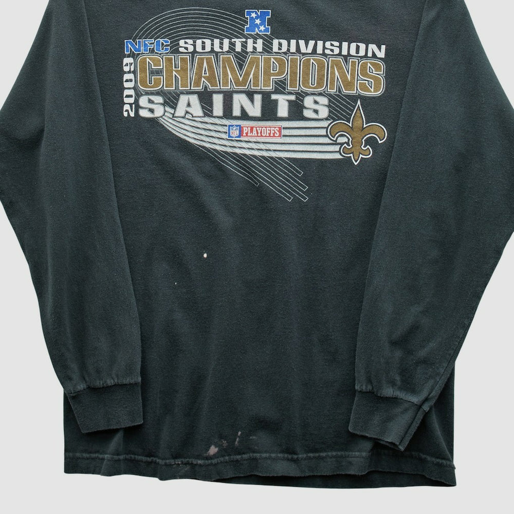 New Orleans Saints Alstyle Apparel 2009 Long Sleeve T-shirt Black Vintage | Fanatics