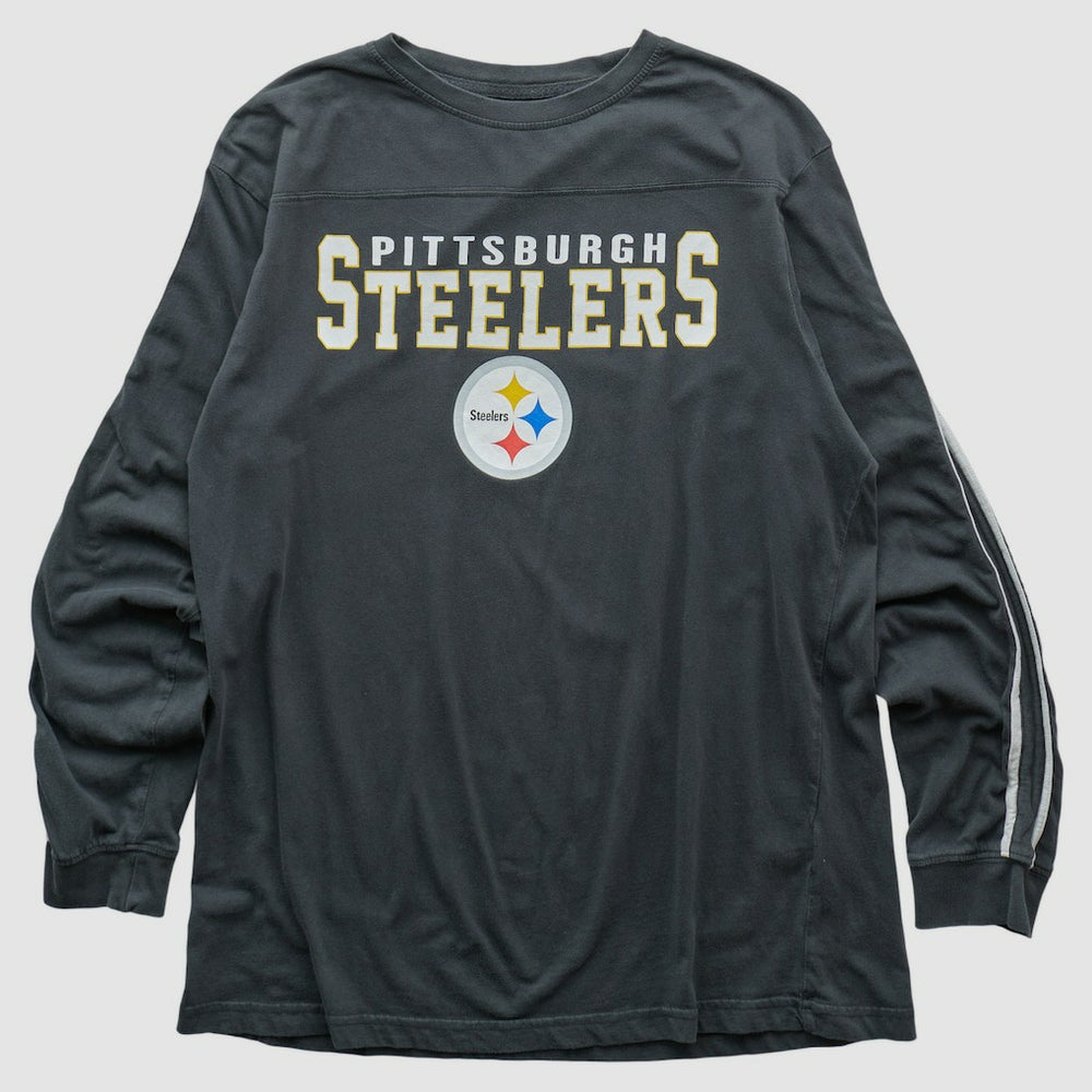 Pittsburgh Steelers Team Edition Apparel 2000s Long Sleeve T-shirt Charcoal Vintage | Fanatics