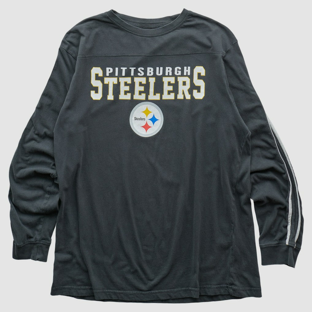Pittsburgh Steelers Team Edition Apparel 2000s Long Sleeve T-shirt Charcoal Vintage | Fanatics