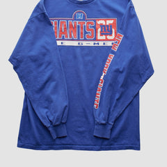 New York Giants NFL 2000s Long Sleeve T-shirt Blue Vintage | Fanatics