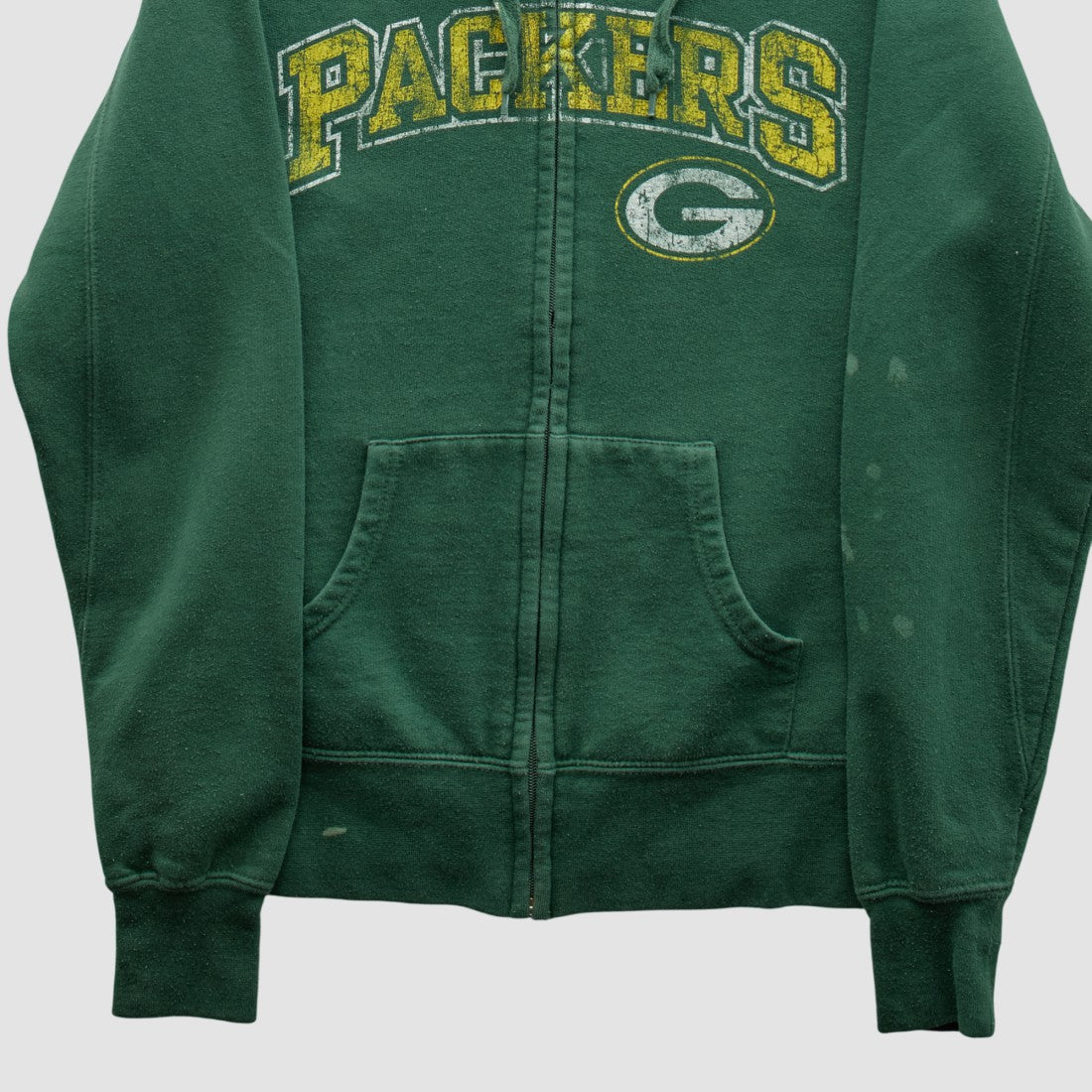 Green Bay Packers NFL 2010s Hooded Full Zip Sweatshirt Green Vintage | Fanatics