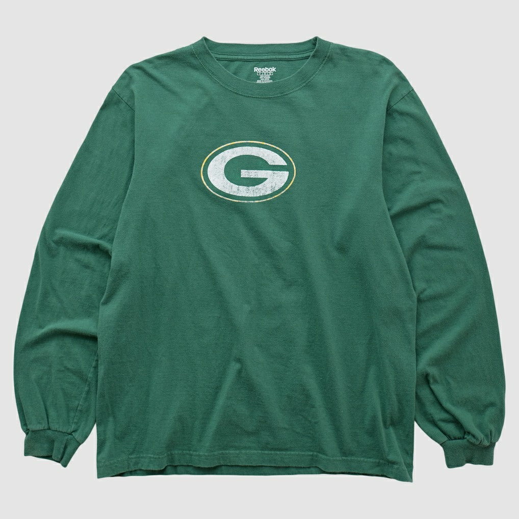 Green Bay Packers Reebok 2000s Long Sleeve T-shirt Green Vintage | Fanatics