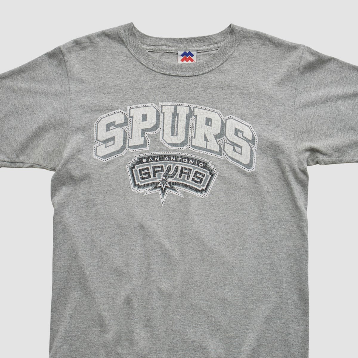 San Antonio Spurs Majestic 2000s T-shirt Heather Gray Vintage - NBA