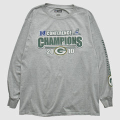 Green Bay Packers NFL 2010 Long Sleeve T-shirt Heather Gray Vintage | Fanatics