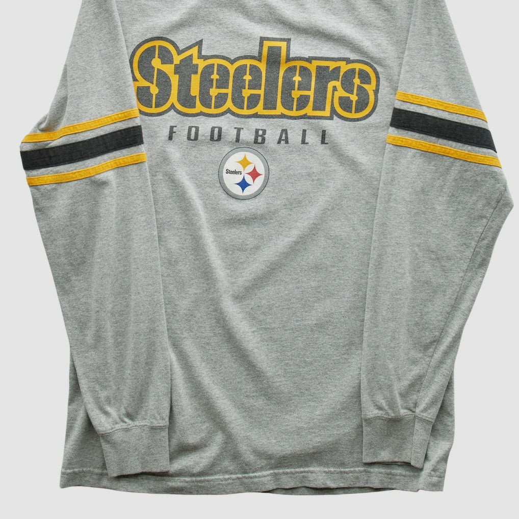 Pittsburgh Steelers NFL 2000s Long Sleeve T-shirt Heather Gray Vintage | Fanatics