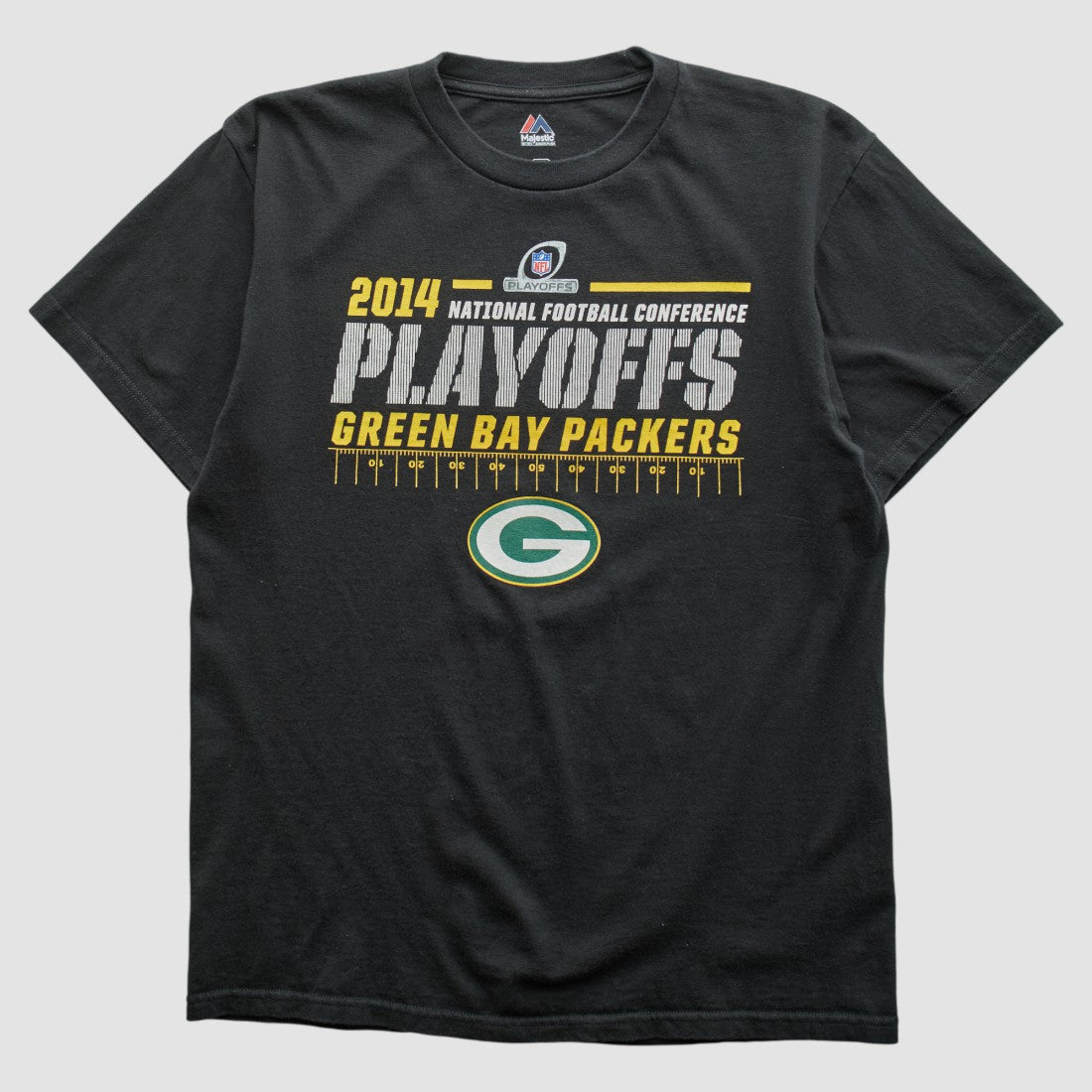 Green Bay Packers Majestic 2014 T-shirt Black Vintage | Fanatics