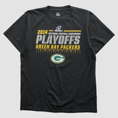 Green Bay Packers Majestic 2014 T-shirt Black Vintage | Fanatics