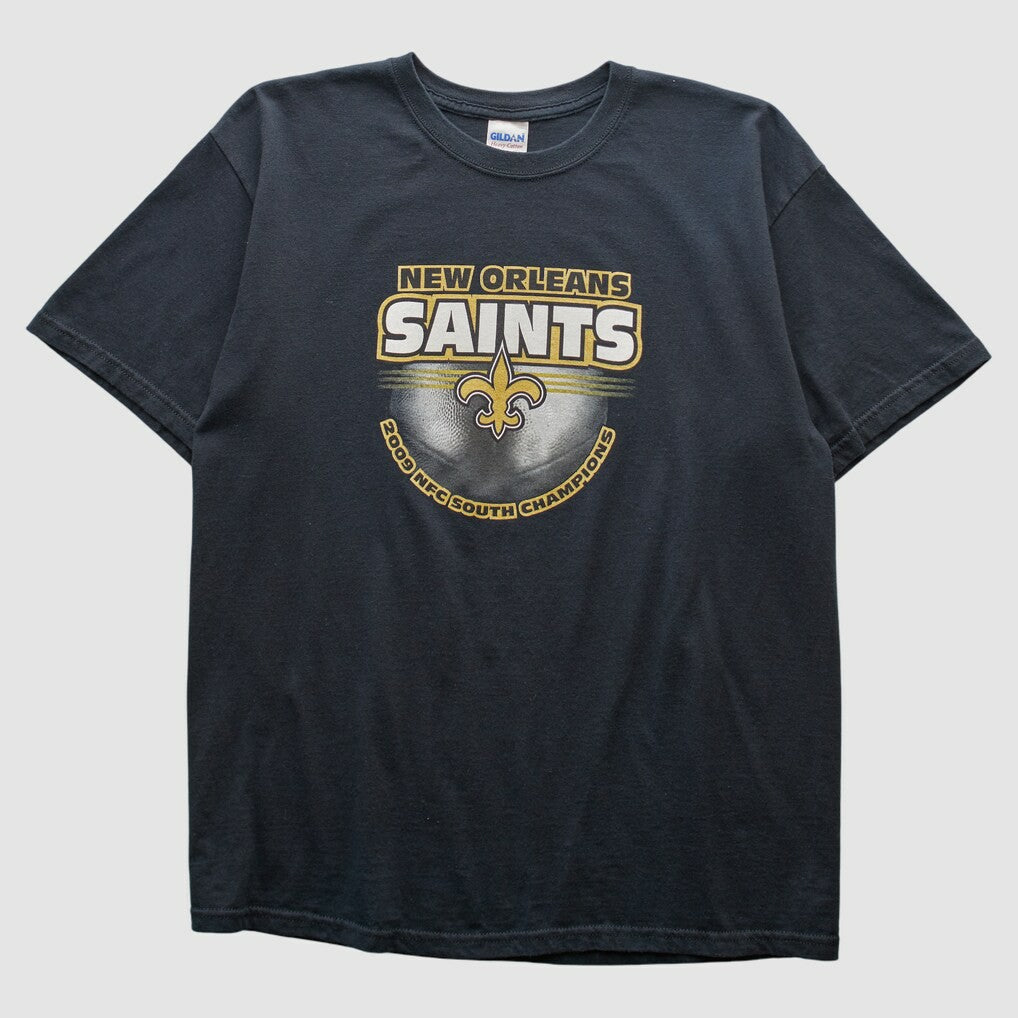New Orleans Saints Gildan 2009 T-shirt Black Vintage | Fanatics
