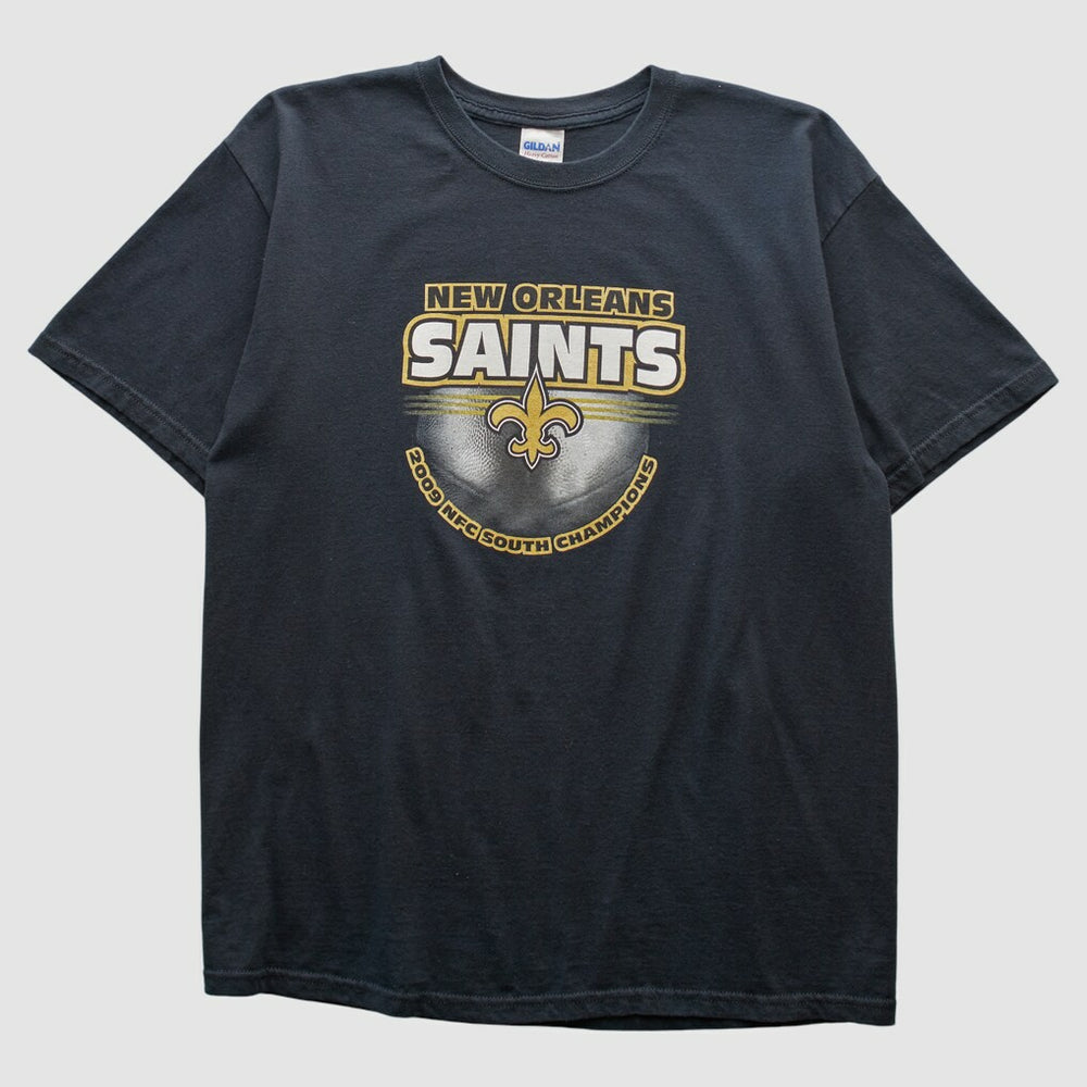 New Orleans Saints Gildan 2009 T-shirt Black Vintage | Fanatics