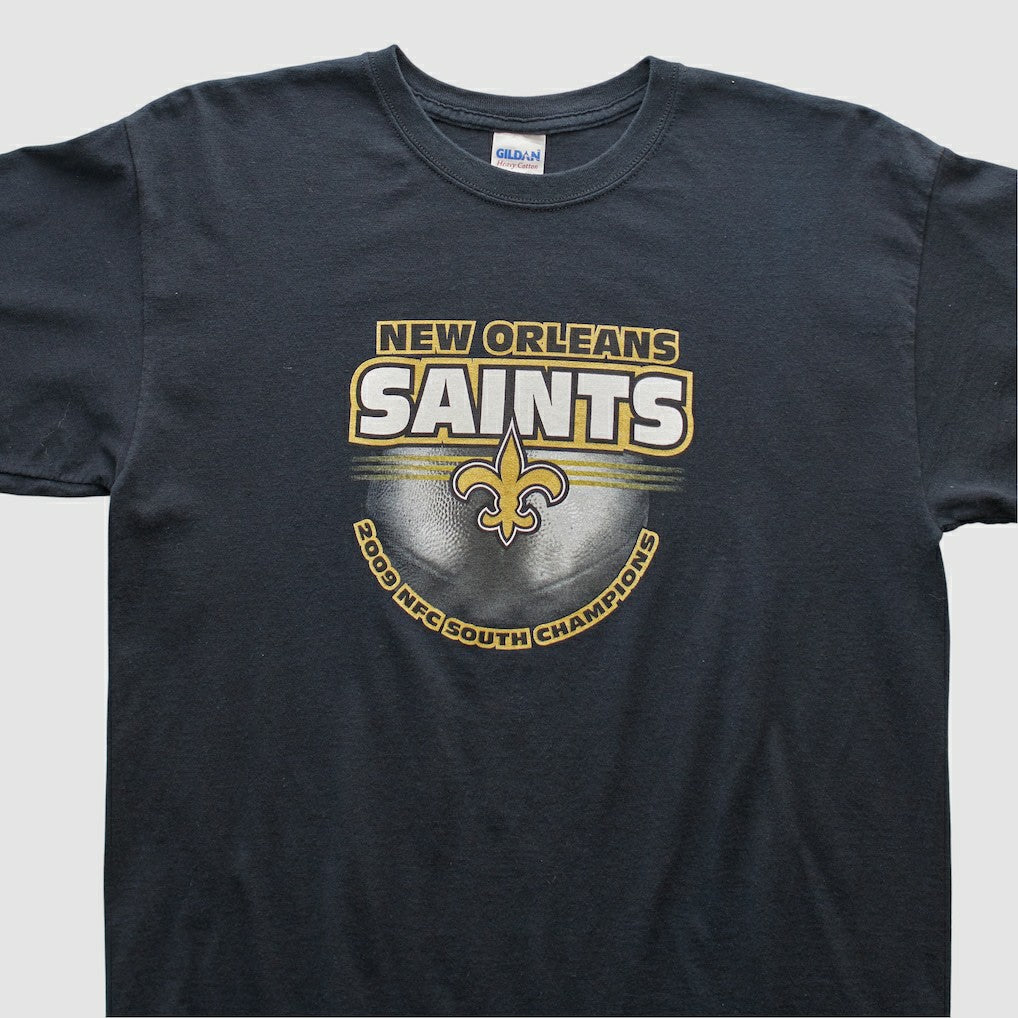 New Orleans Saints Gildan 2009 T-shirt Black Vintage | Fanatics