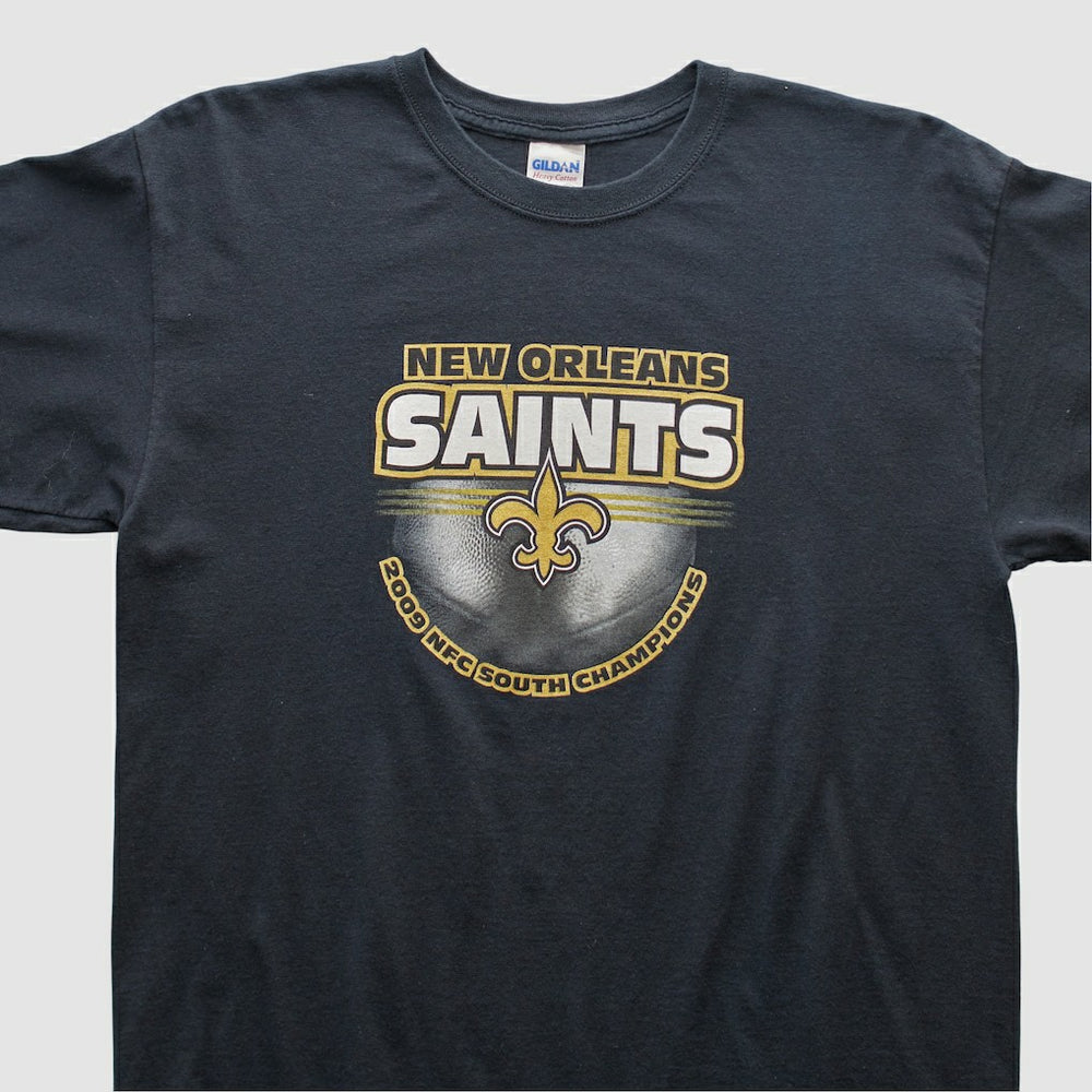 New Orleans Saints Gildan 2009 T-shirt Black Vintage | Fanatics